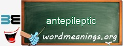 WordMeaning blackboard for antepileptic